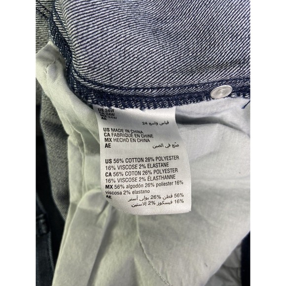 NEW 12 Thompson High Waisted Denim Jeans Dark Wash Stretch Womens Plus Size 24W - Picture 4 of 10
